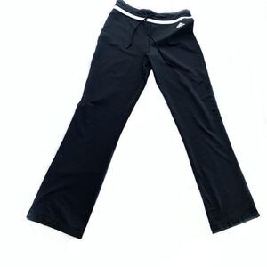 Black Adidas pants high waist stripe boot leg XS-S